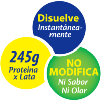 Disuelve Instantánea-mente - 245g Proteína X Lata - No Modifica Ni Sabor Ni Olor